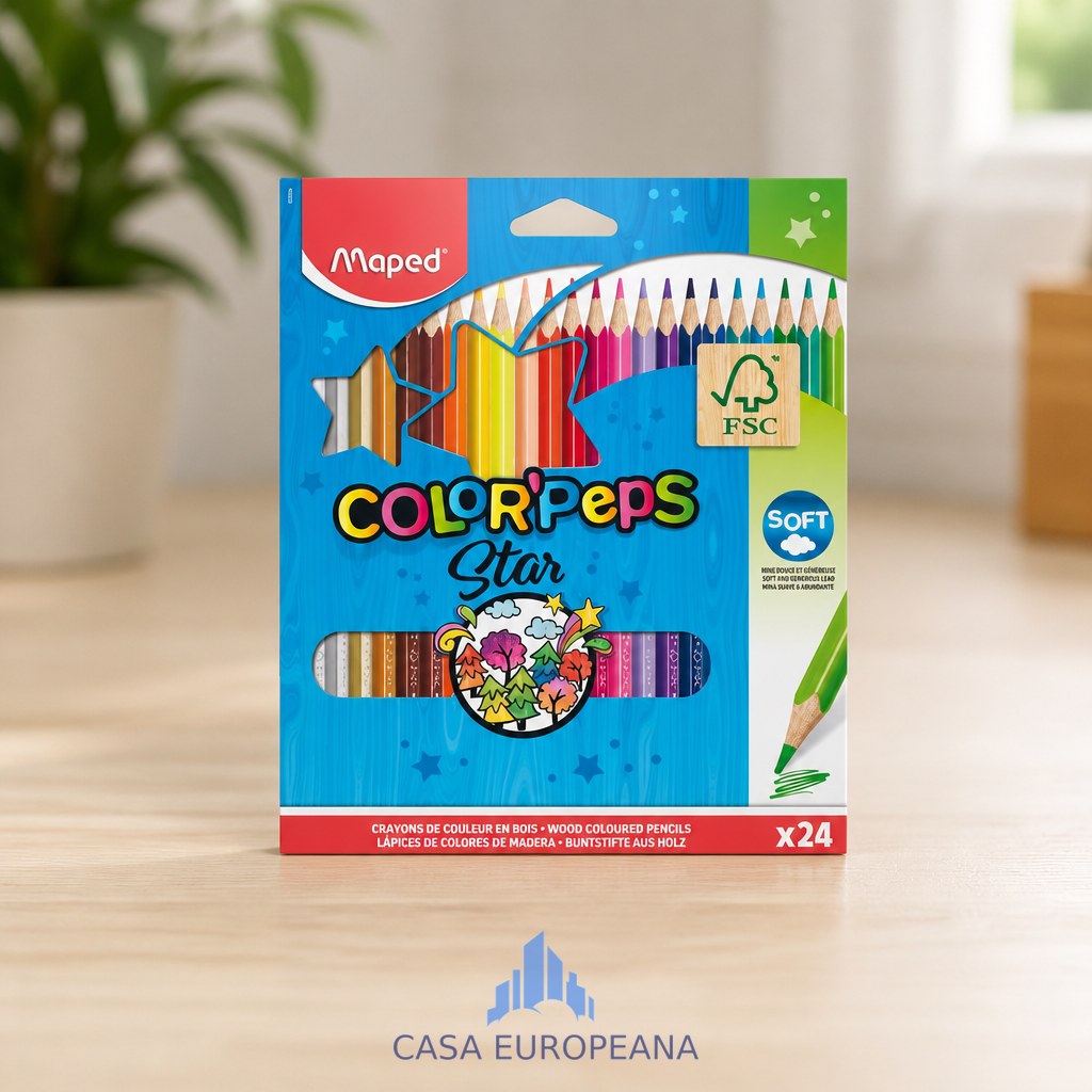 Creione color Maped Star 24cul 183224FC