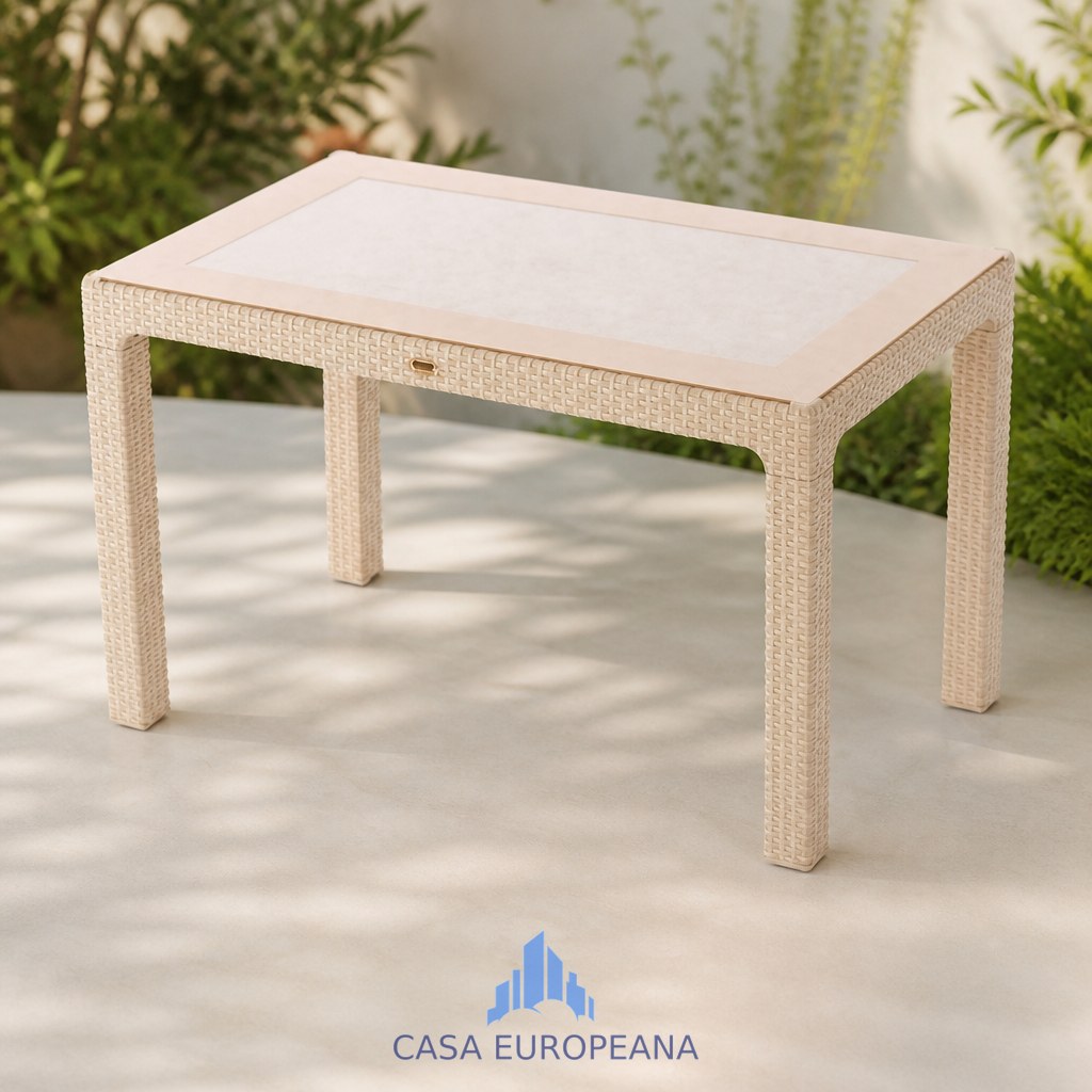 Masa Rattan 70x120  f/sticla